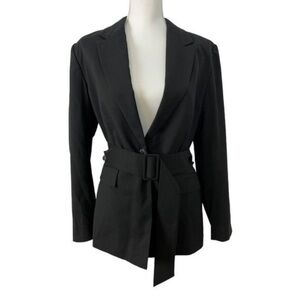 Wildfang empower belted blazer black small